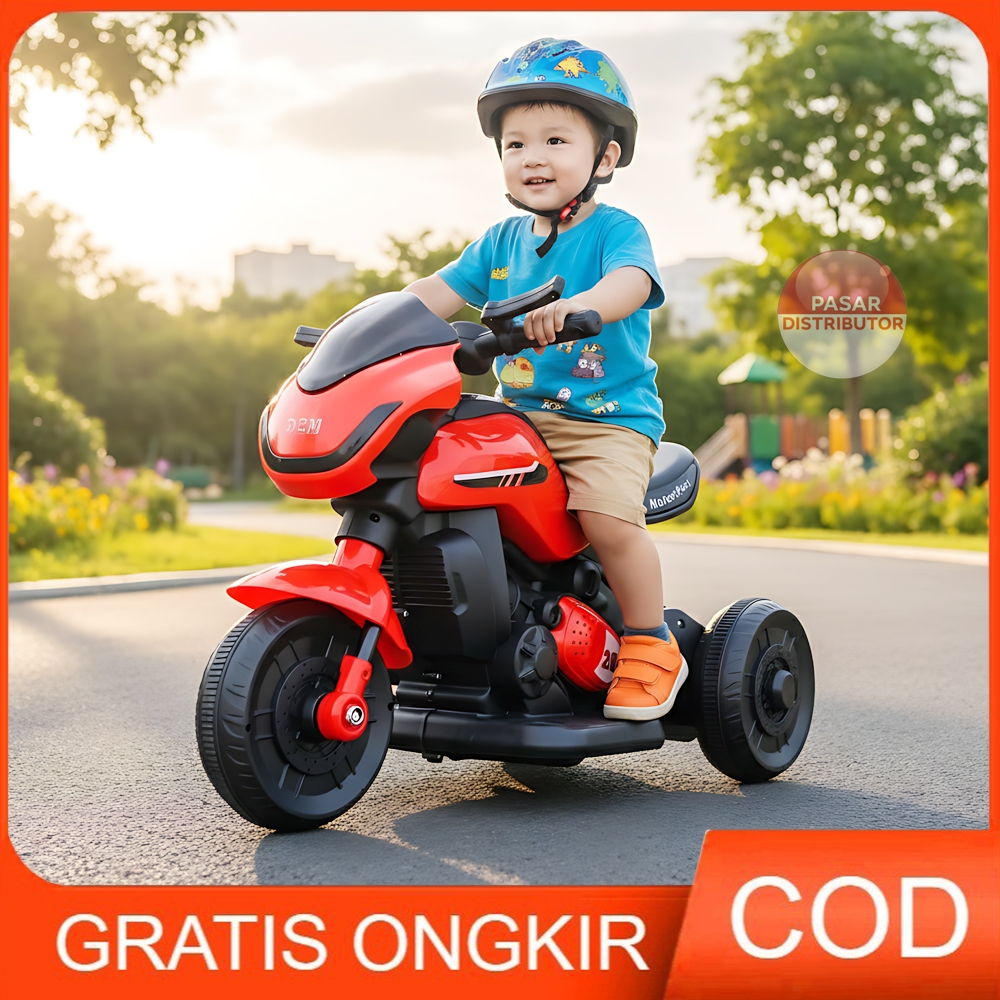 Pasar Distributor KT-517D HAPPILY MX750T Mainan Motor Anak Motor 3 Roda Aki Mainan Anak Edukasi