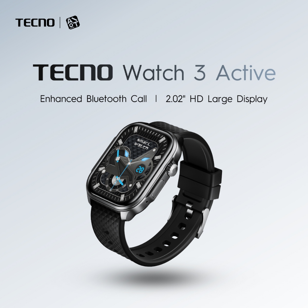 TECNO Watch 3 Active - Enhanced Bluetooth Call | 2.02" HD Large Display | Up to 12 Days of Battery Life - Gambar 4