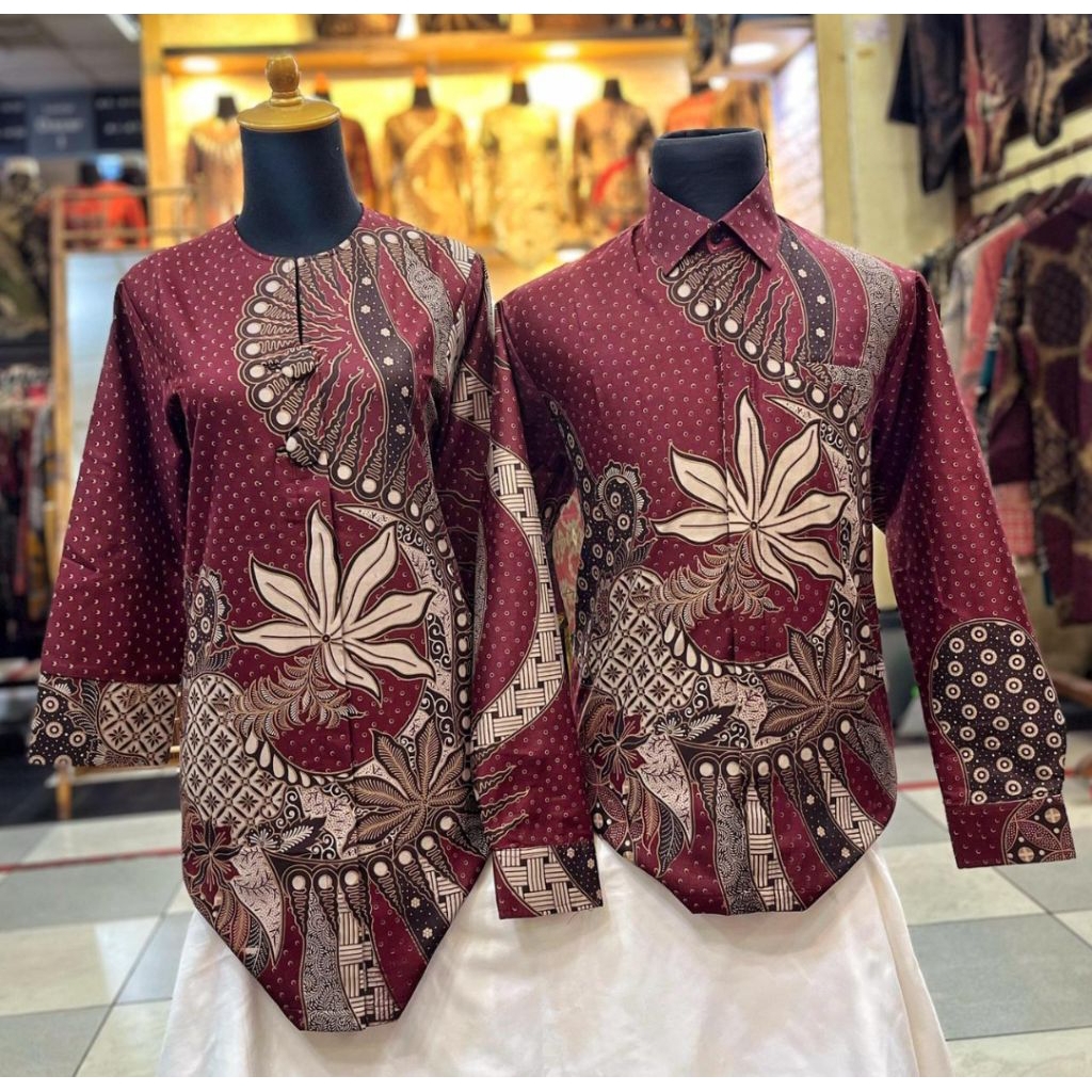Baju Batik Tunik Premium | Batik Tunik Couple | Batik Tunik Modern | Batik Sarimbit | Batik Katun La