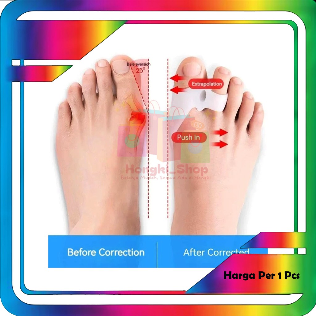 INSOLE SILICON ANTI BUNION GEL JEMPOL KAKI SILIKON KAKI BUNION SP01