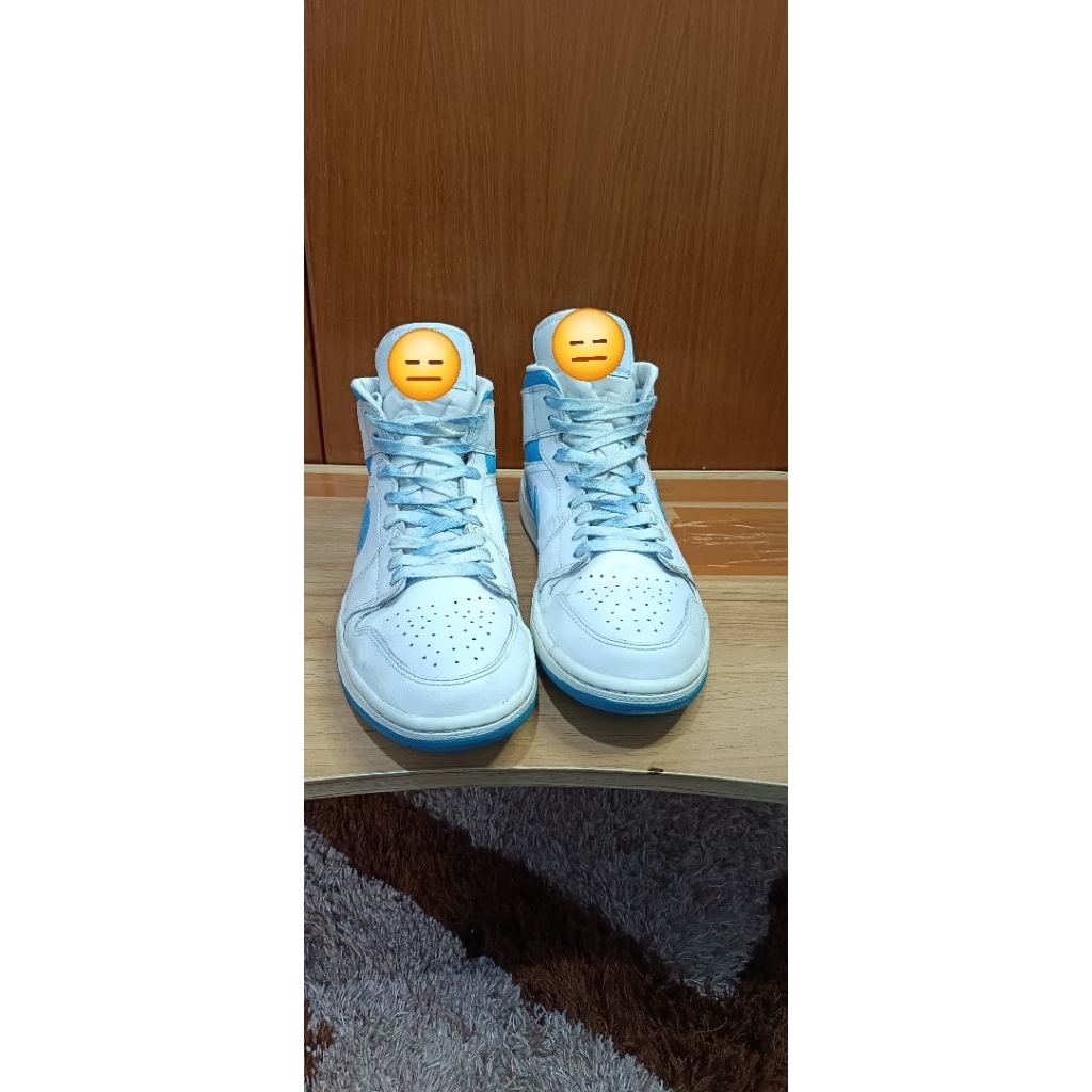 sepatu sneakers casual second preloved pria wanita 4je 1 mid size 45 insole 29cm