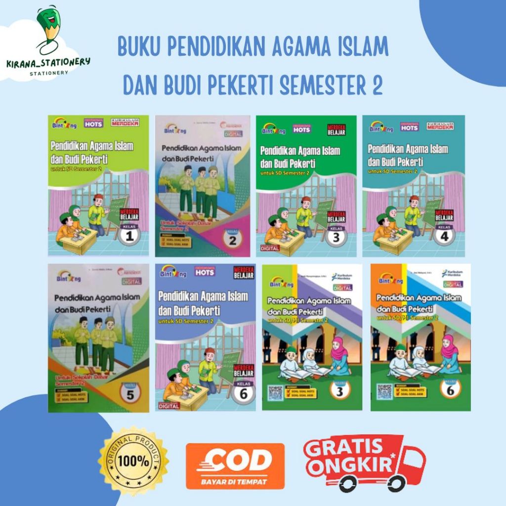 Buku Pendidikan Agama Islam Dan Budi Pekerti Kelas 1 2 3 4 5 6 Bintang Sarana
