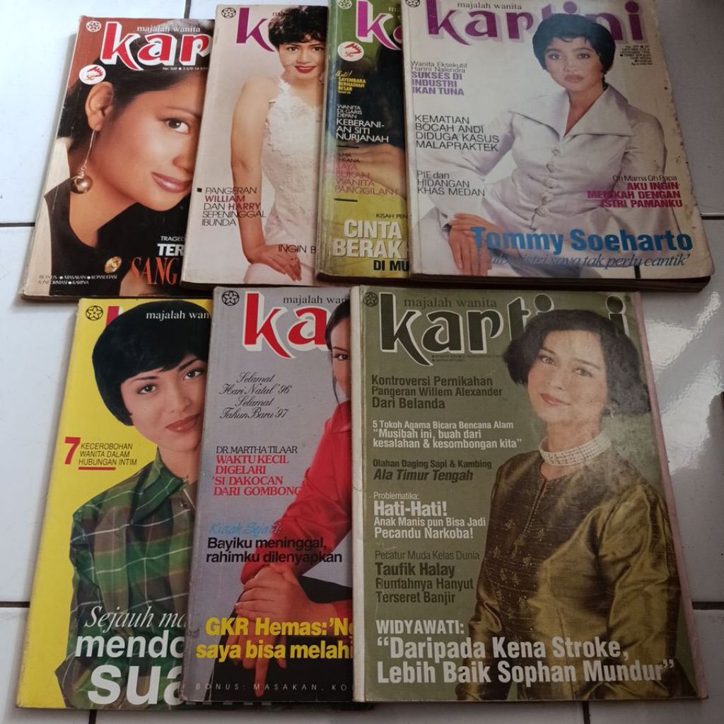 Majalah Kartini edisi 1991-1997