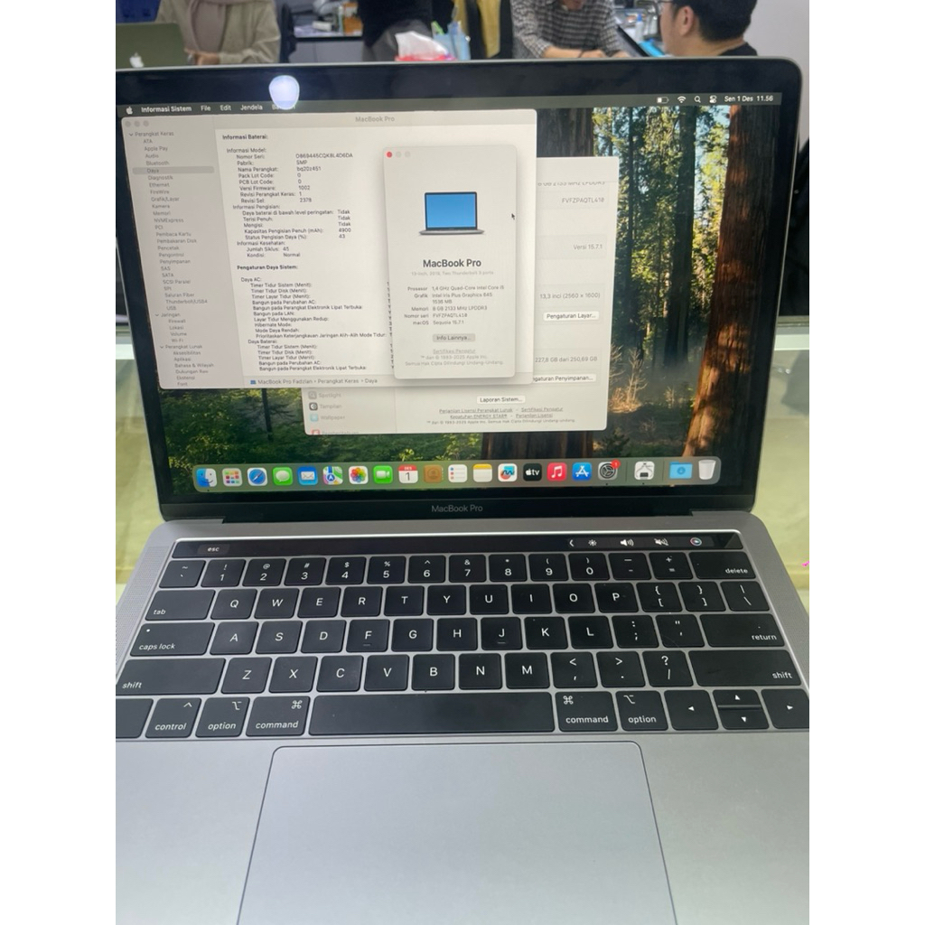 Macbook Pro core i5 2019 8/256