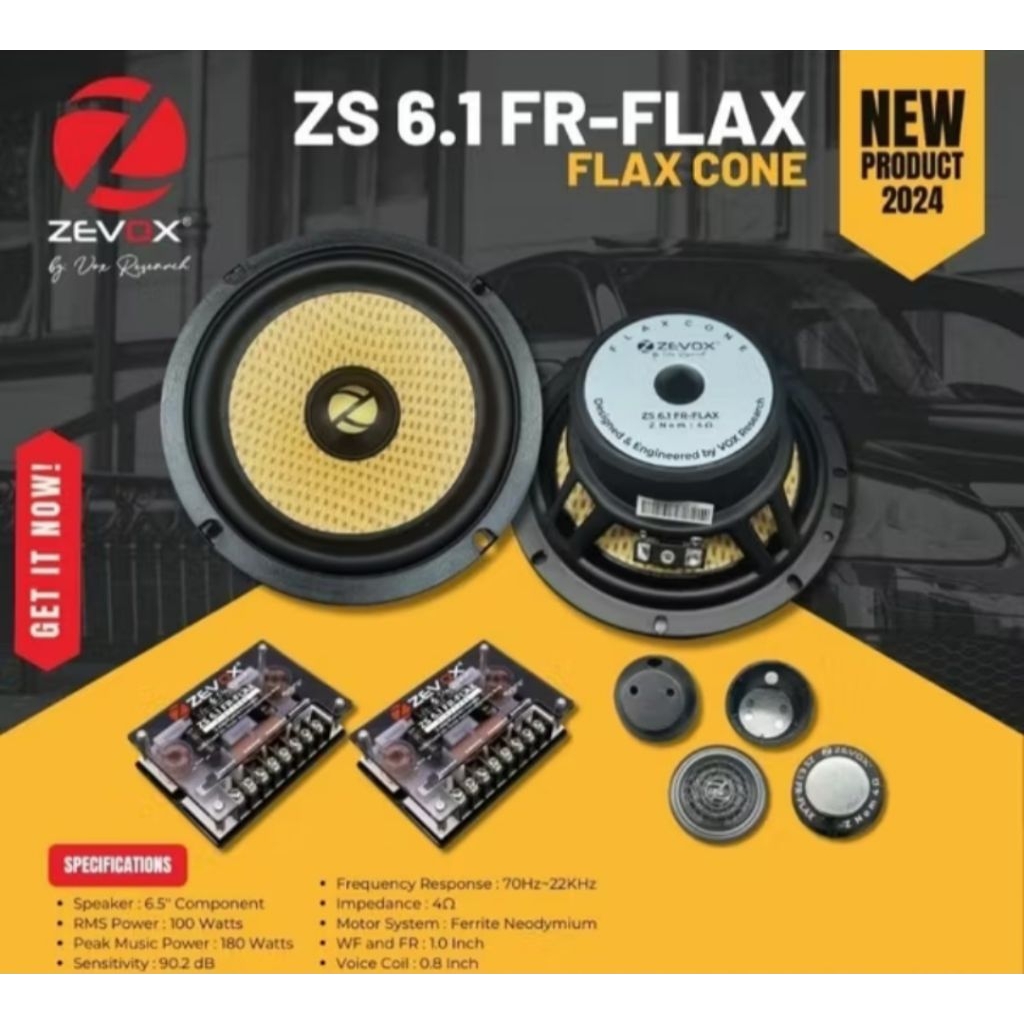 Speaker 2way Zevox ZS 6.1 FR-FLAX