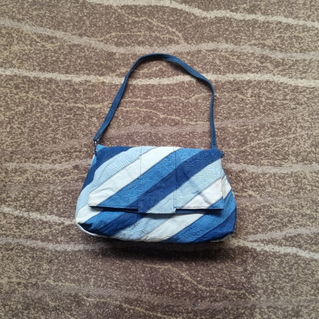 Shoulder Bag Zara Denim Patchwork