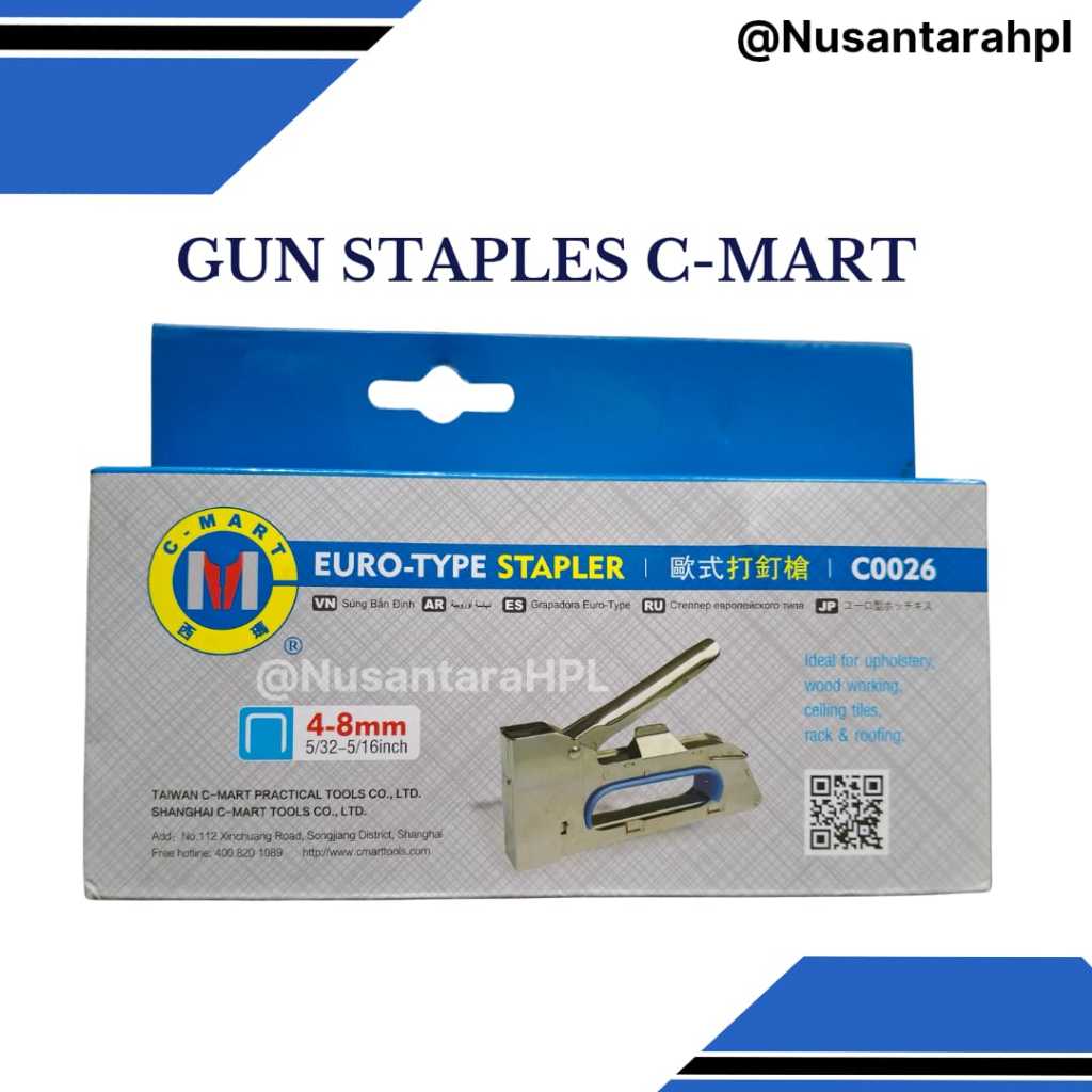 GUN STAPLES C-MART MODEL STAPLES RAPIDE R-23 ALAT PAKU TEMBAK MANUAL