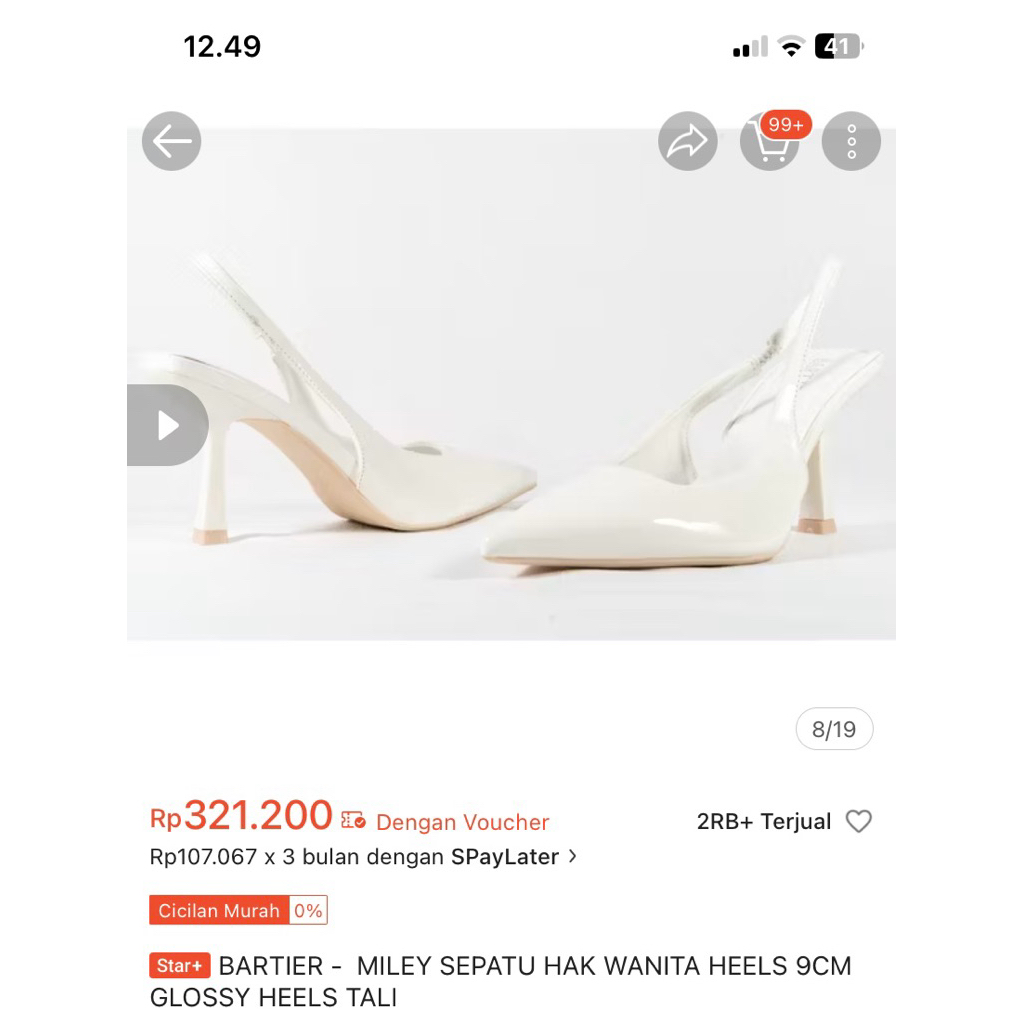 pl bartier heels 36cm