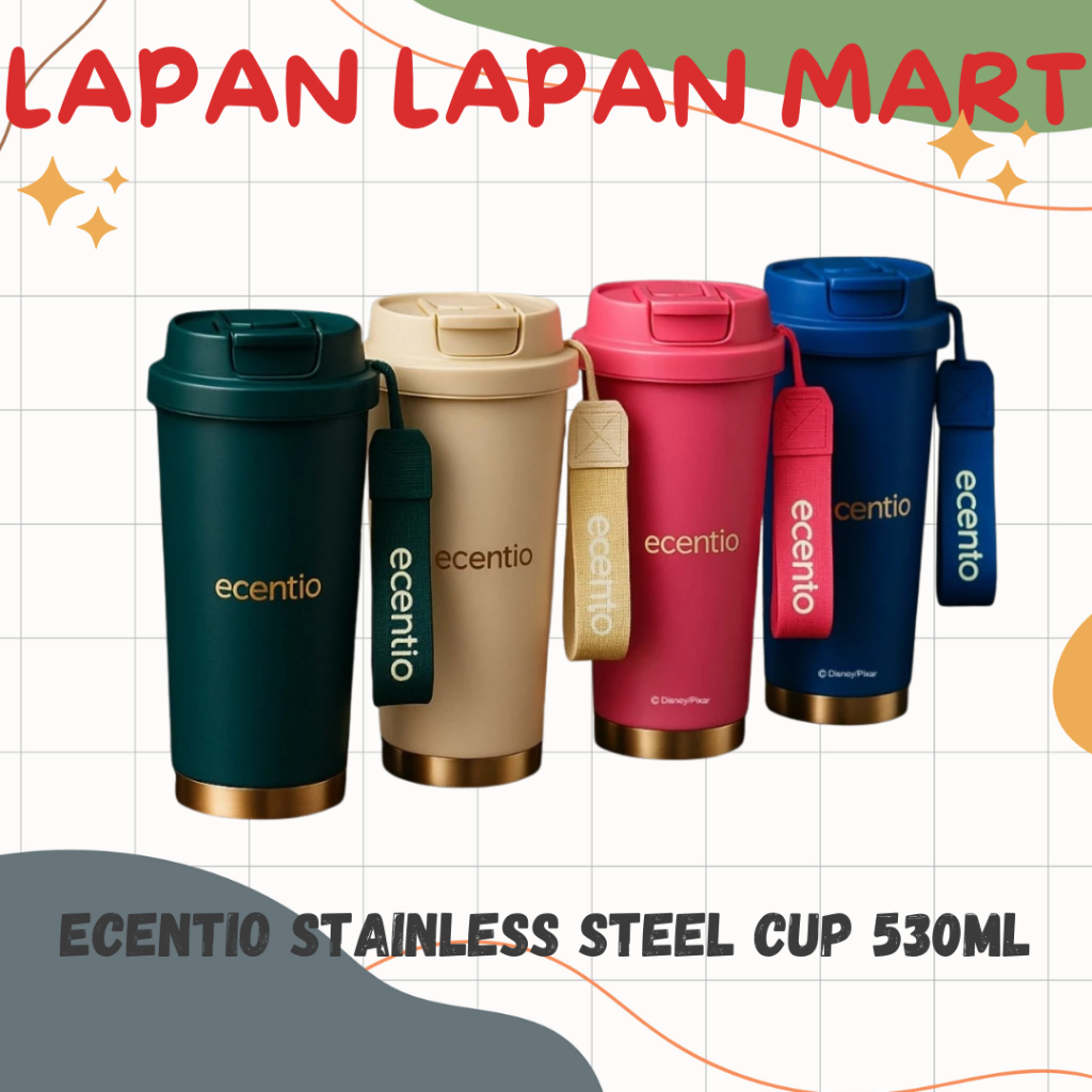 Ecentio Tumbler 530ml Tahan Dingin 24 Jam