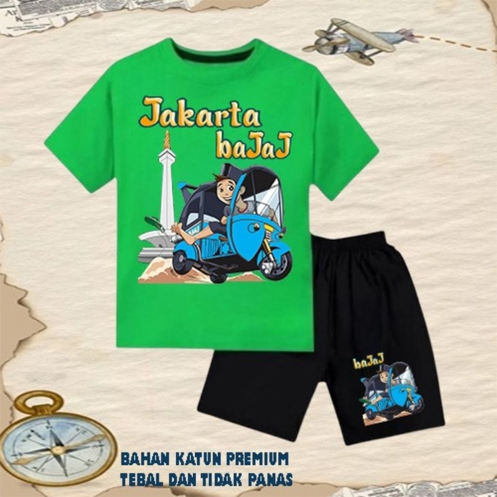 Setelan baju anak laki laki perempuan baju kaos setelan anak laki laki perempuan umur 6 bulan - 10 t