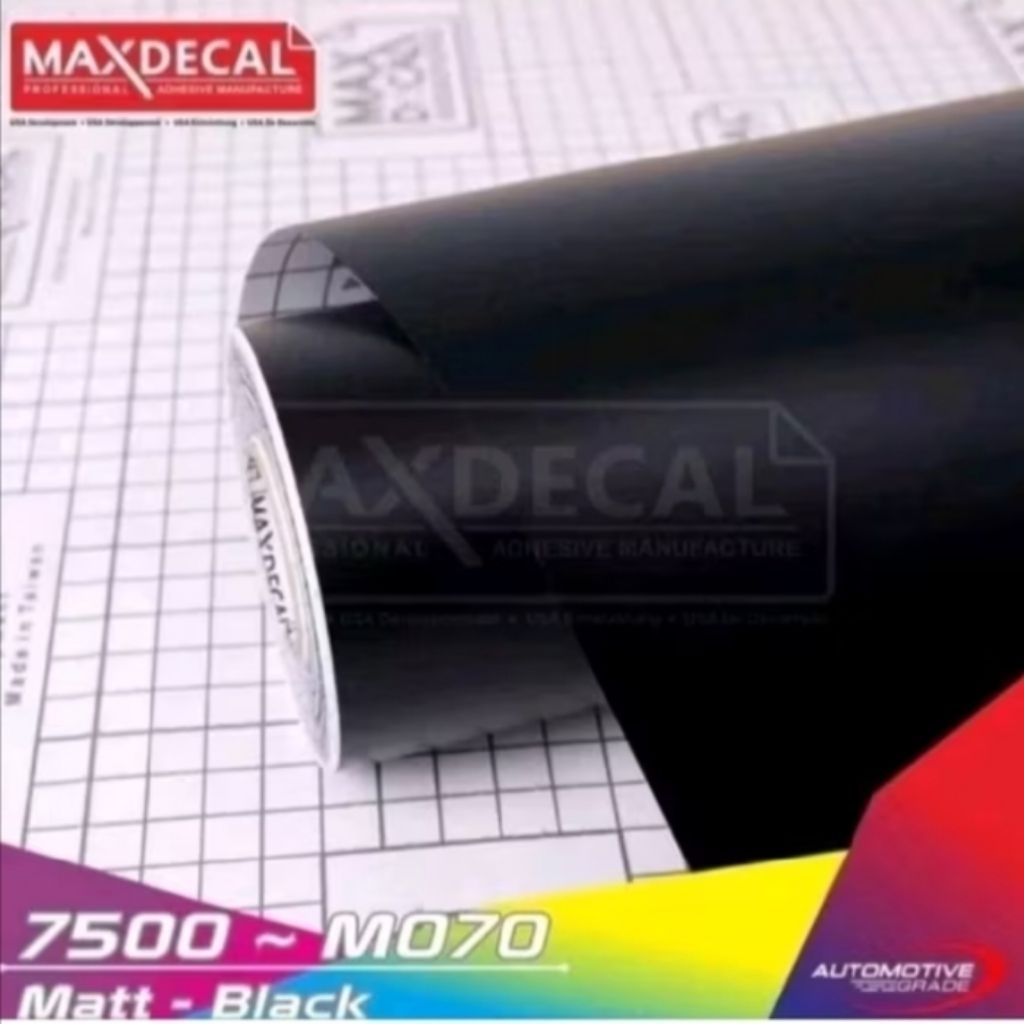 Skotlet MAXDECAL 7500 -  Hitam Doff/sticker maxdecal hitam doff