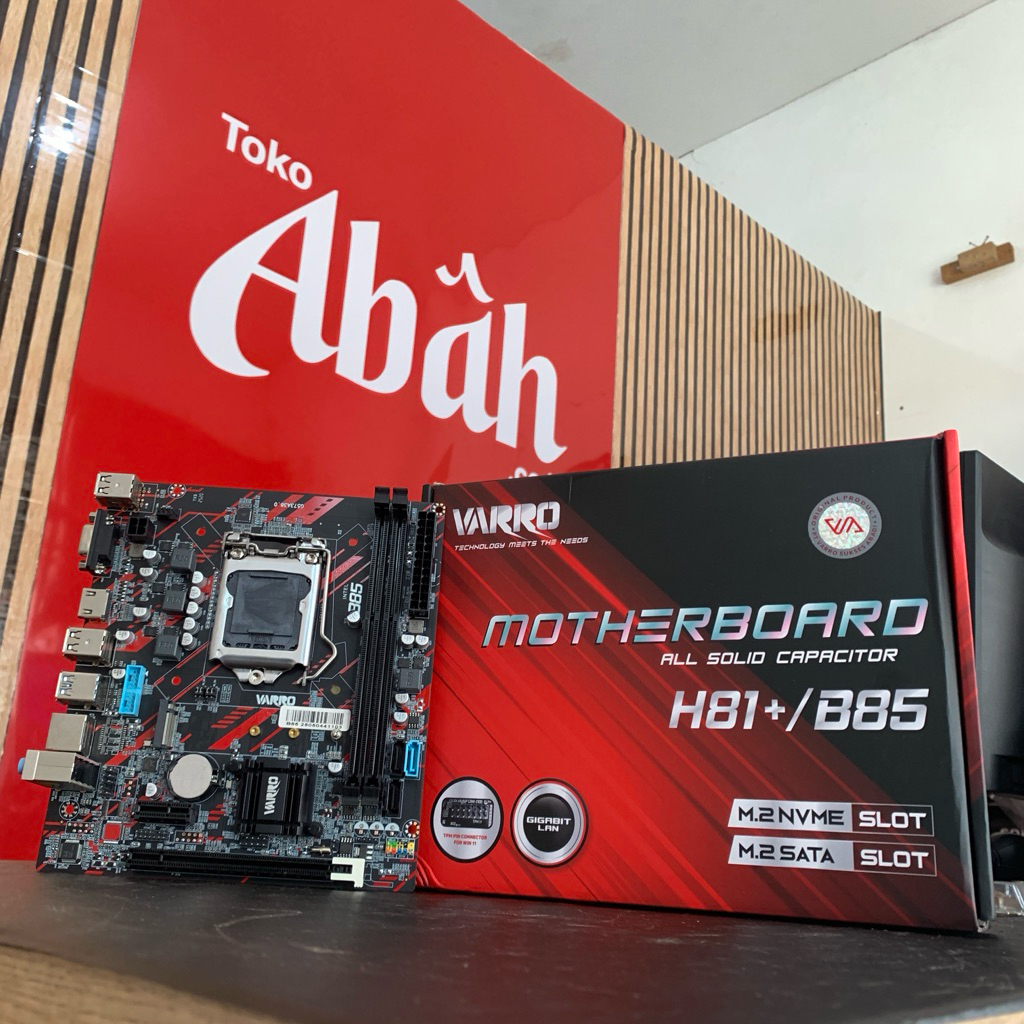 MOTHERBOARD / MOBO / MAINBOARD VARRO H81+ / B85 LGA 1150 NVME support