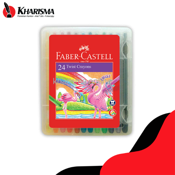 Krayon FABER CASTELL 24 Twist Crayon - Crayon Putar Faber Castell