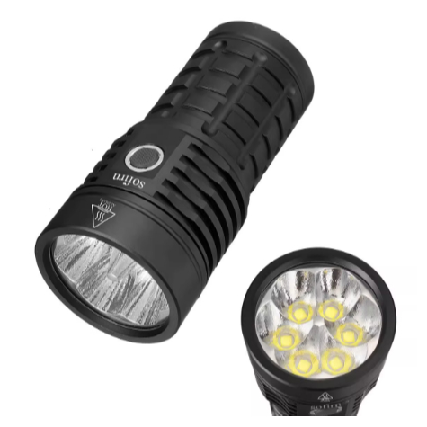 FDA Sofin Q8plus Mini Power Cannon 16000lm Senter Daya Tinggi XHP50.2, Isi Ulang 21700W (Original EC