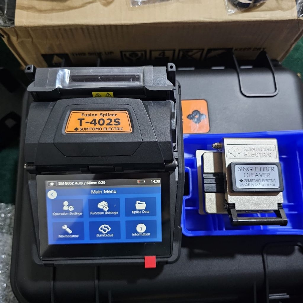 FUSION SPLICER SUMITOMO T402 ORIGINAL ALAT SAMBUNG FIBER OPTIK MURAH