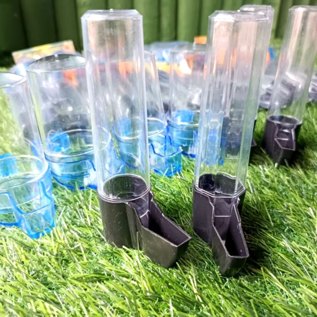 CEPUK TABUNG DIPENSER TEMPAT PAKAN DAN MINUM PLECI