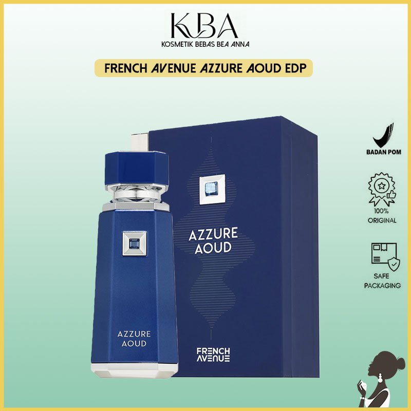 French Avenue Azzure Aoud EDP by Fragrance World 100ml - Parfum Pria Wangi Aoud Eksklusif & Berkelas