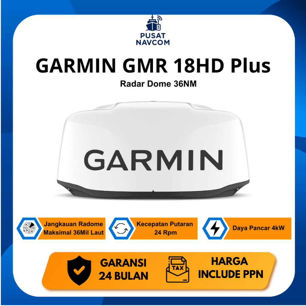 Garmin GMR 18 HD+ GMR18HDPlus Radar Dome 36NM 2108Plus 1052xs