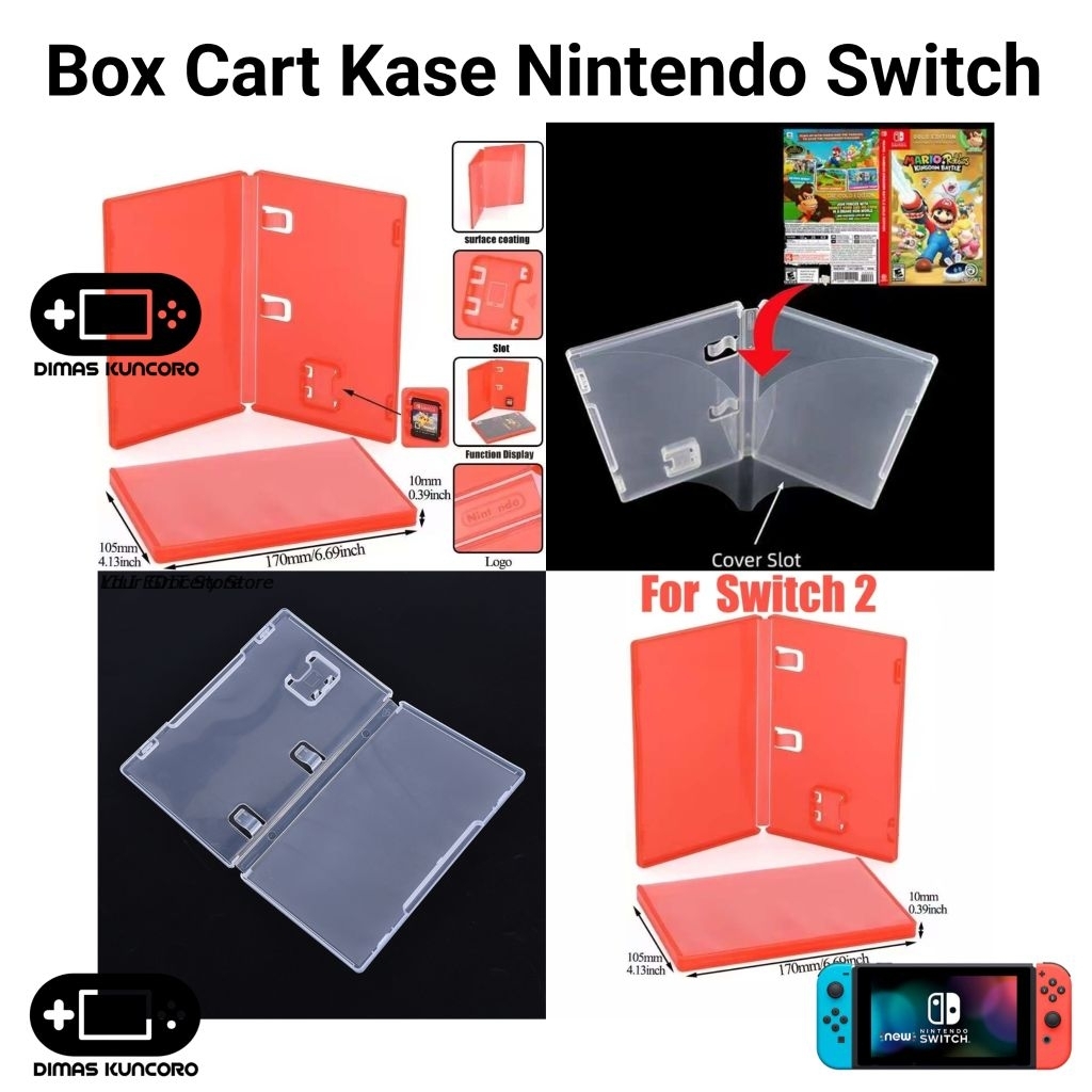 Box Cart Kaset Nintendo Switch tempat game catridge penyimpanan nintendo switch 1 2 v1 v2 lite oled