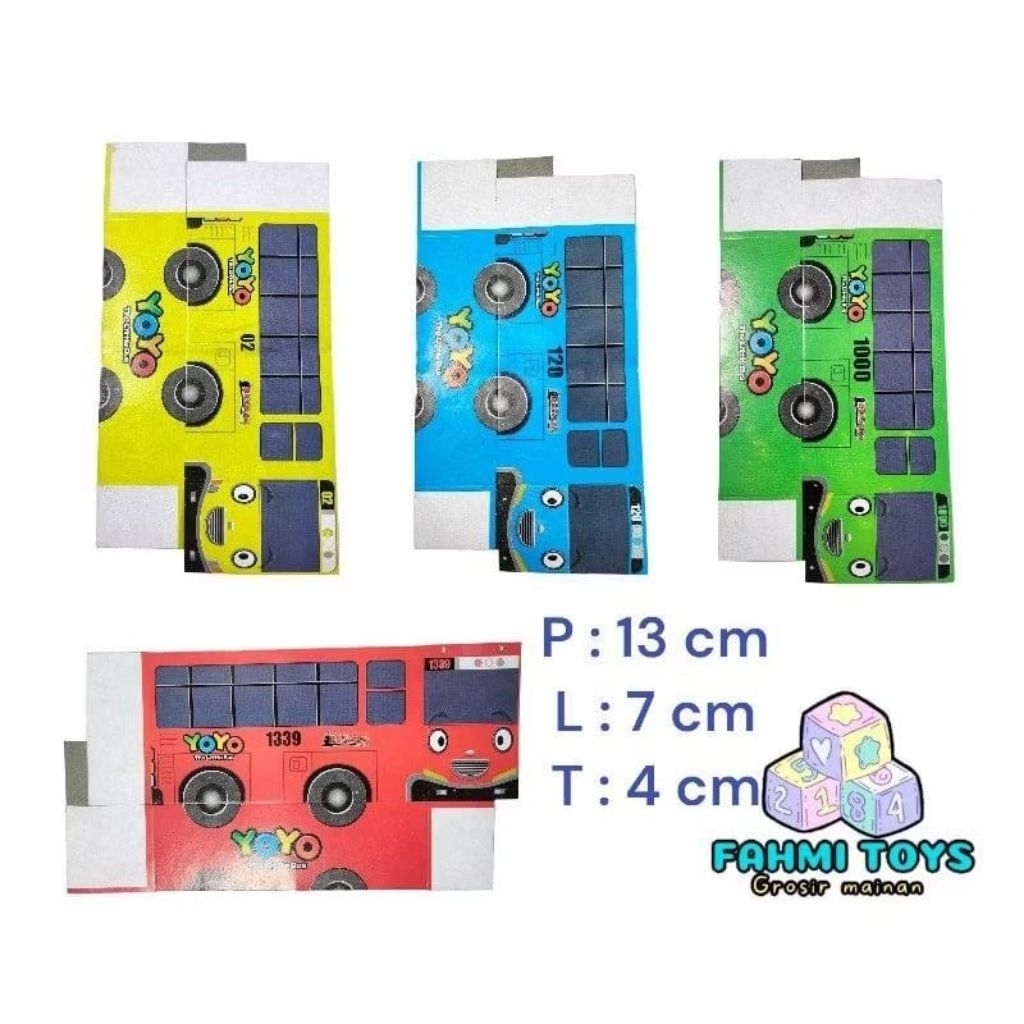 100 pcs KOTAK KADO YOYO MOBIL BESAR KOTAK  KADO KOSONG UNTUK DIISI MAINAN