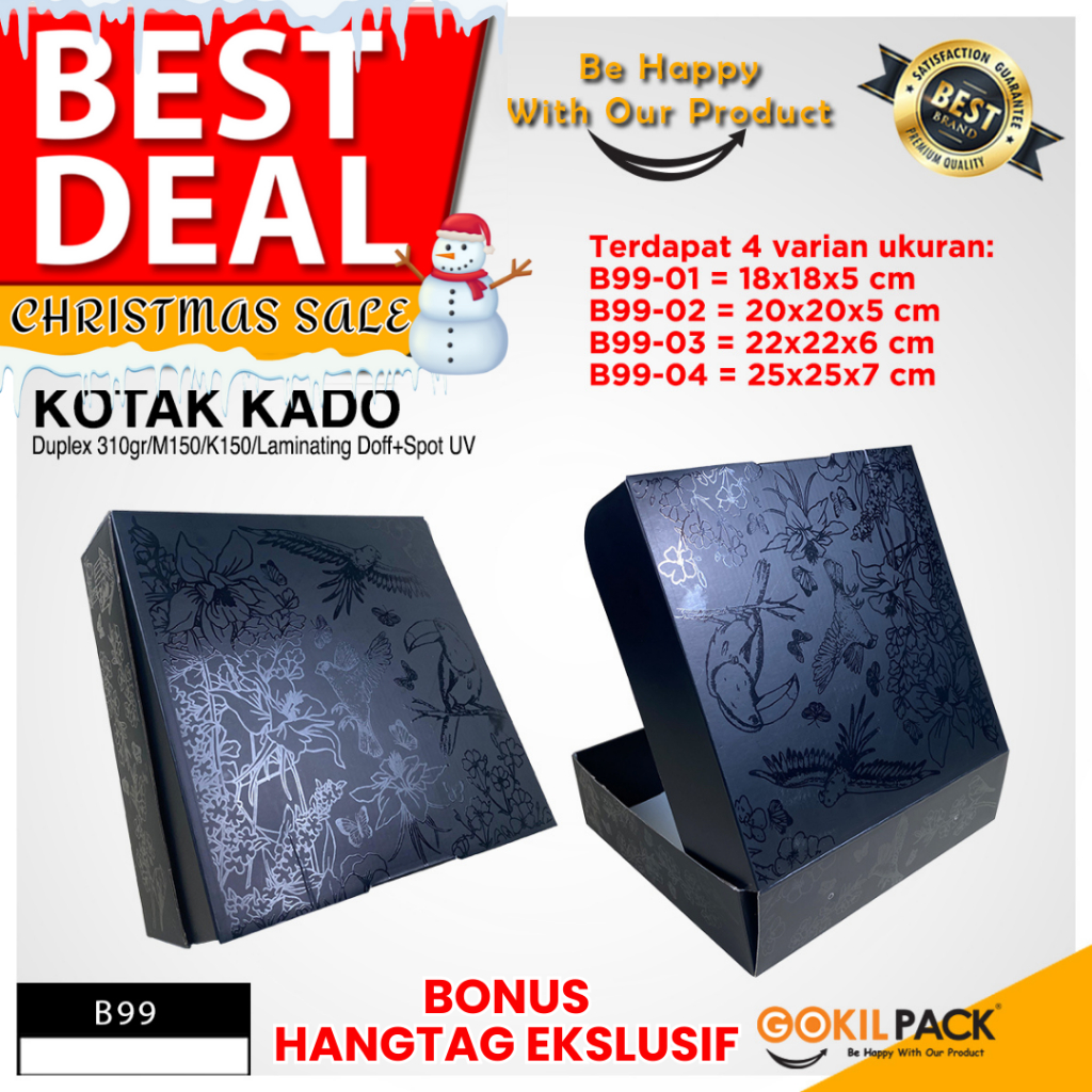 Box Hampers - Dus Packaging Hijab Mukena Baju - Kotak Kado - Souvenir - B99