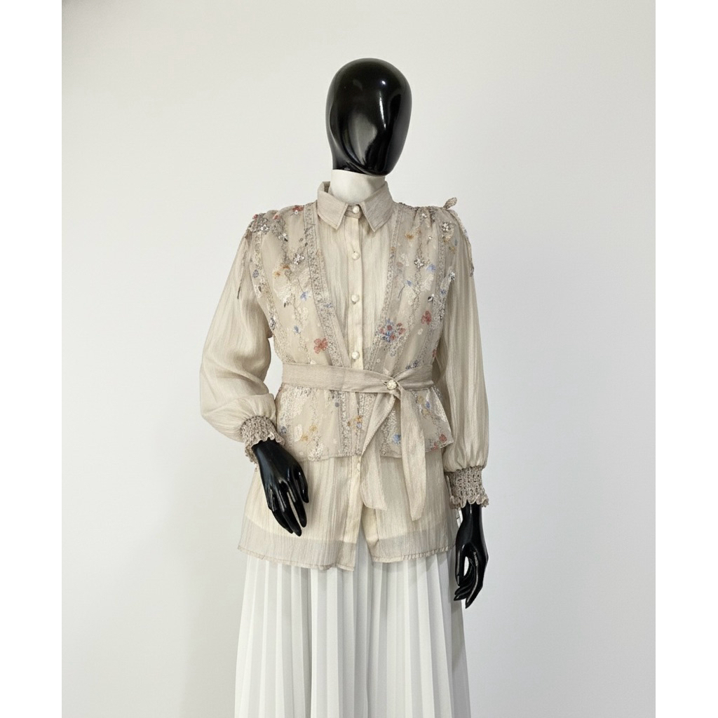 Allula Vest (satu set dengan kemeja) | Baju Casual Wanita