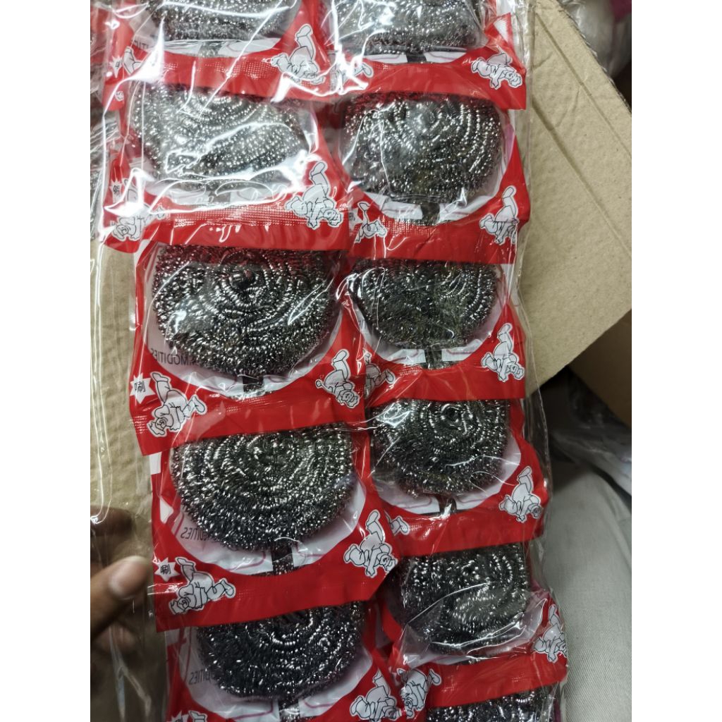 SABUT STAINLE /SABUT KAWAT CUCI PIRING AKP/AKO ANTI KARAT 40 GRAM ISI 12 PCS