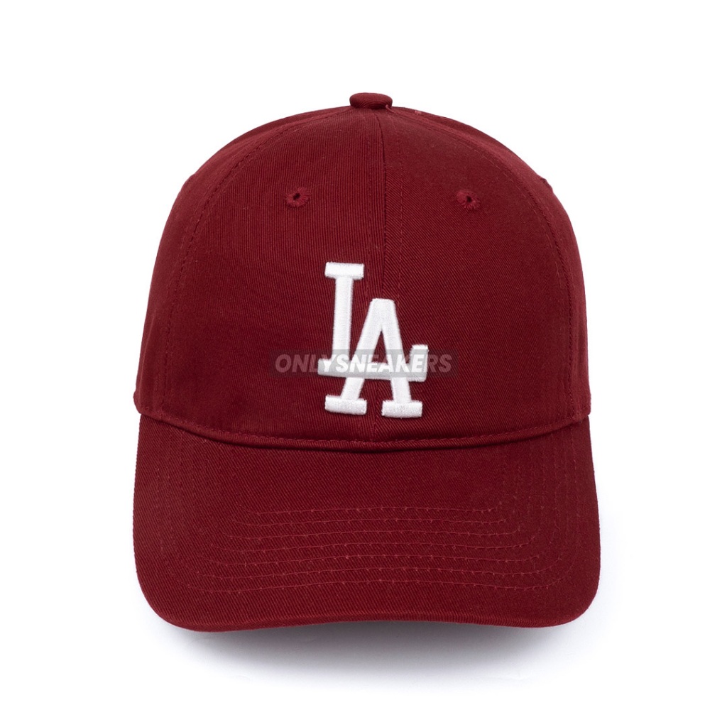MLB LA DODGERS CLASSIC WHITE LOGO MAROON CAP