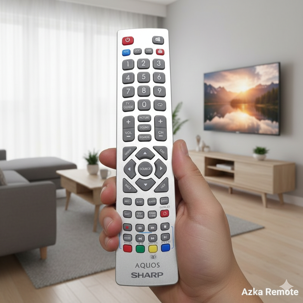 REMOTE REMOT SMART TV SHARP 3D NET PLUS 4K ORIGINAL ASLI