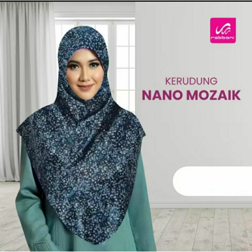 PROMO Diskon 50% Kerudung Rabbani Nano H4P Mozaik