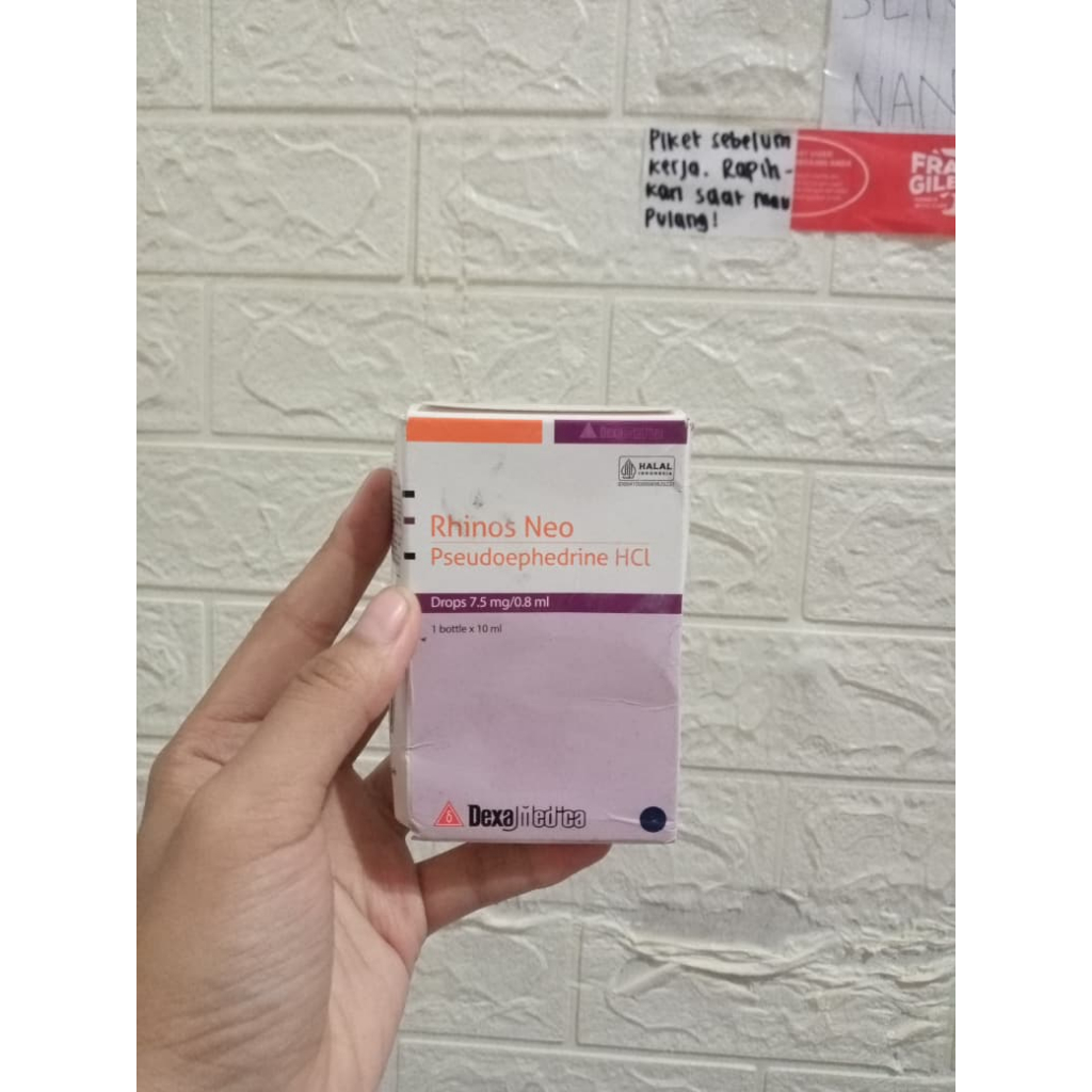 Rhinos Neo Pseudoephedrine HCl 10ML kemasan rejeck
