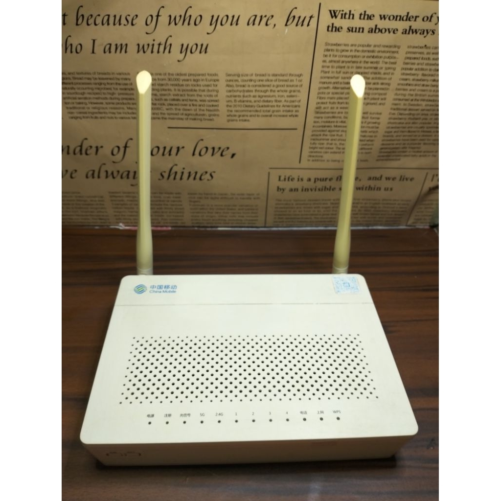 ROUTER GPON CHINA MOBILE PT939G TESS NORMAL UNIT ONLY