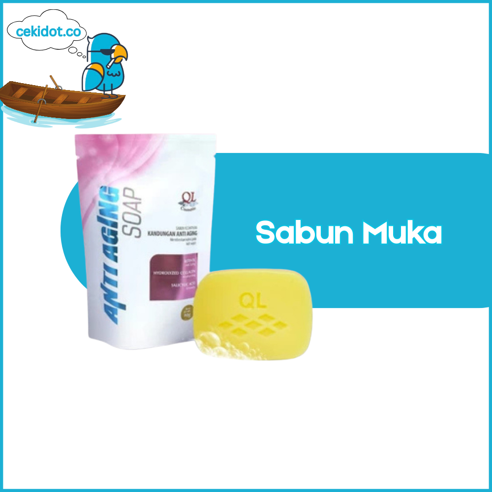 Cekidot QL Sabun Muka Soap Oil Control / Brightening /Acne / Anti Aging 80Gr Y8004