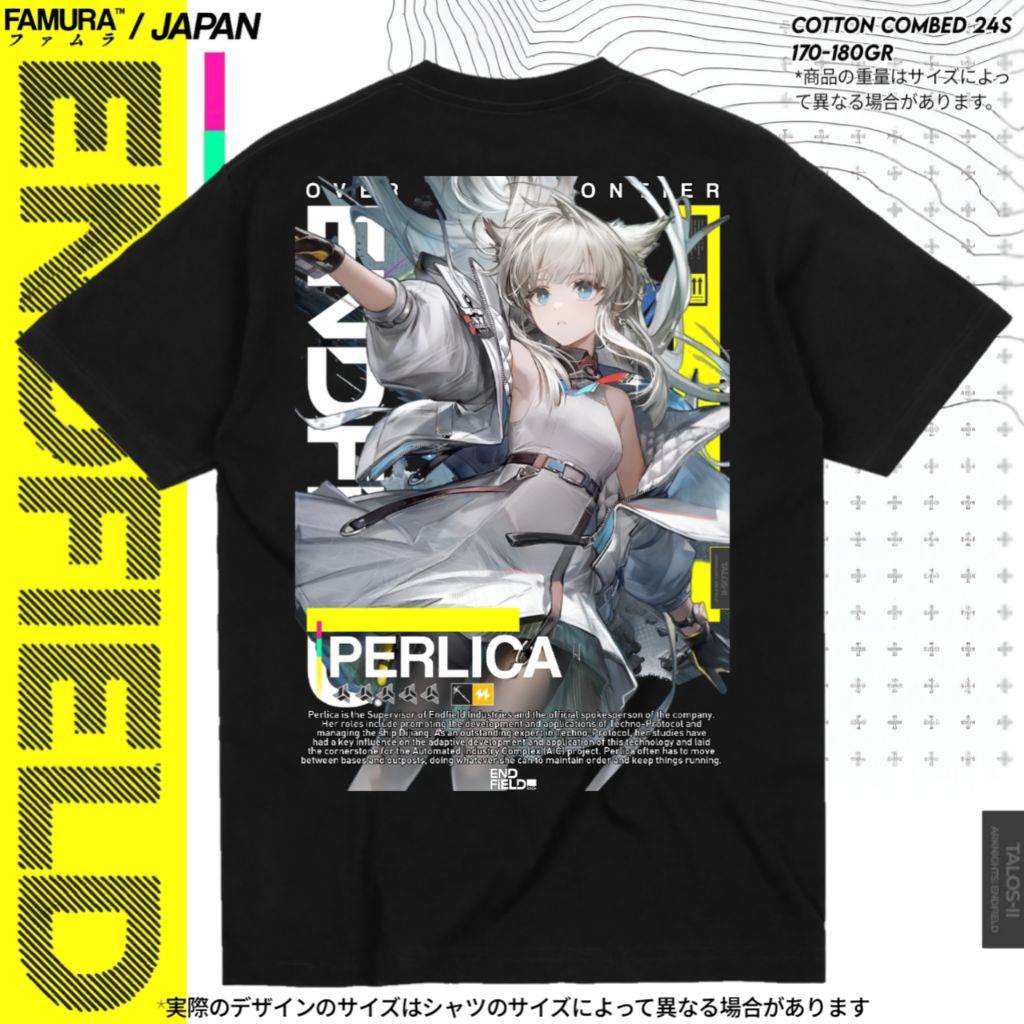 FAMURA T-Shirt / Kaos Game Baju Perlica Arknights Endfield