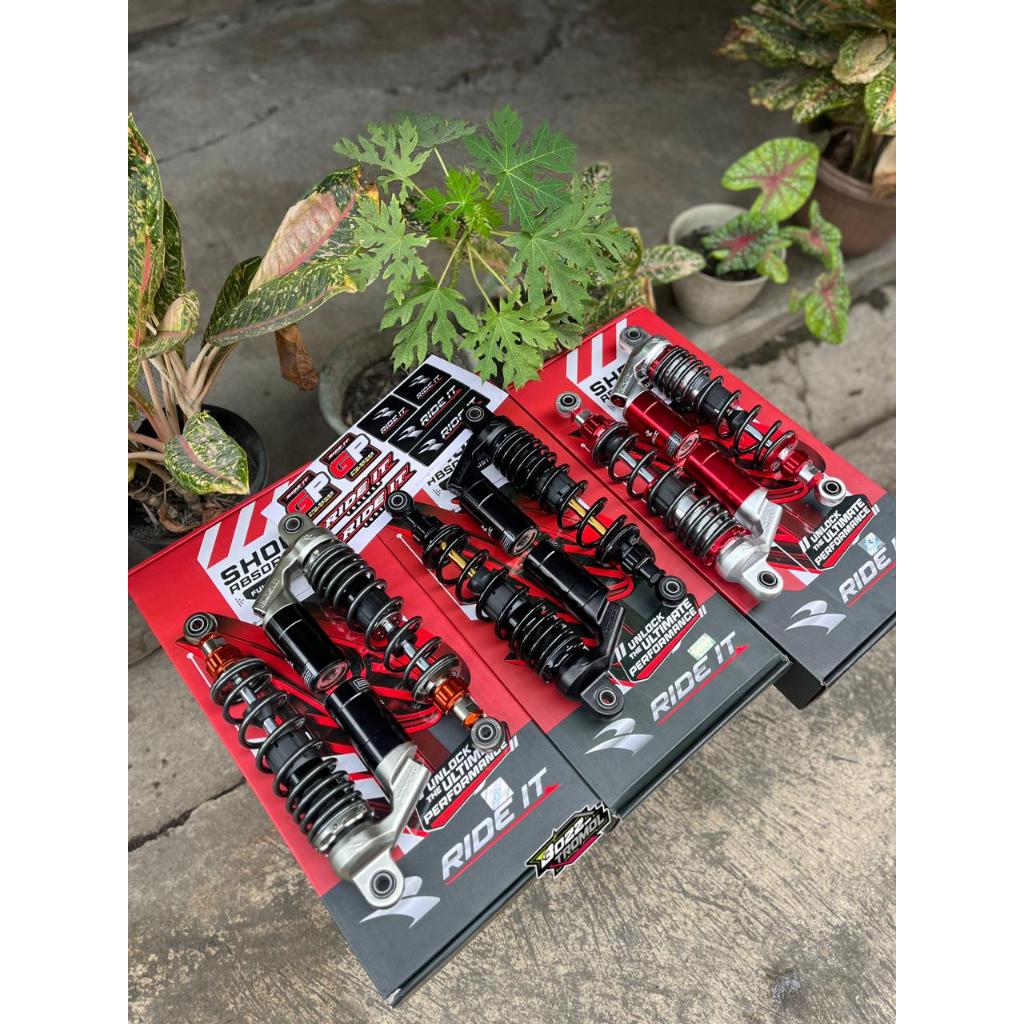 SHOKBEKER SHOK RIDE IT GP 299 Pro Series  UK 320, 340 , 280 , 360 mm WARNA Black MERAH TITANIUM klic