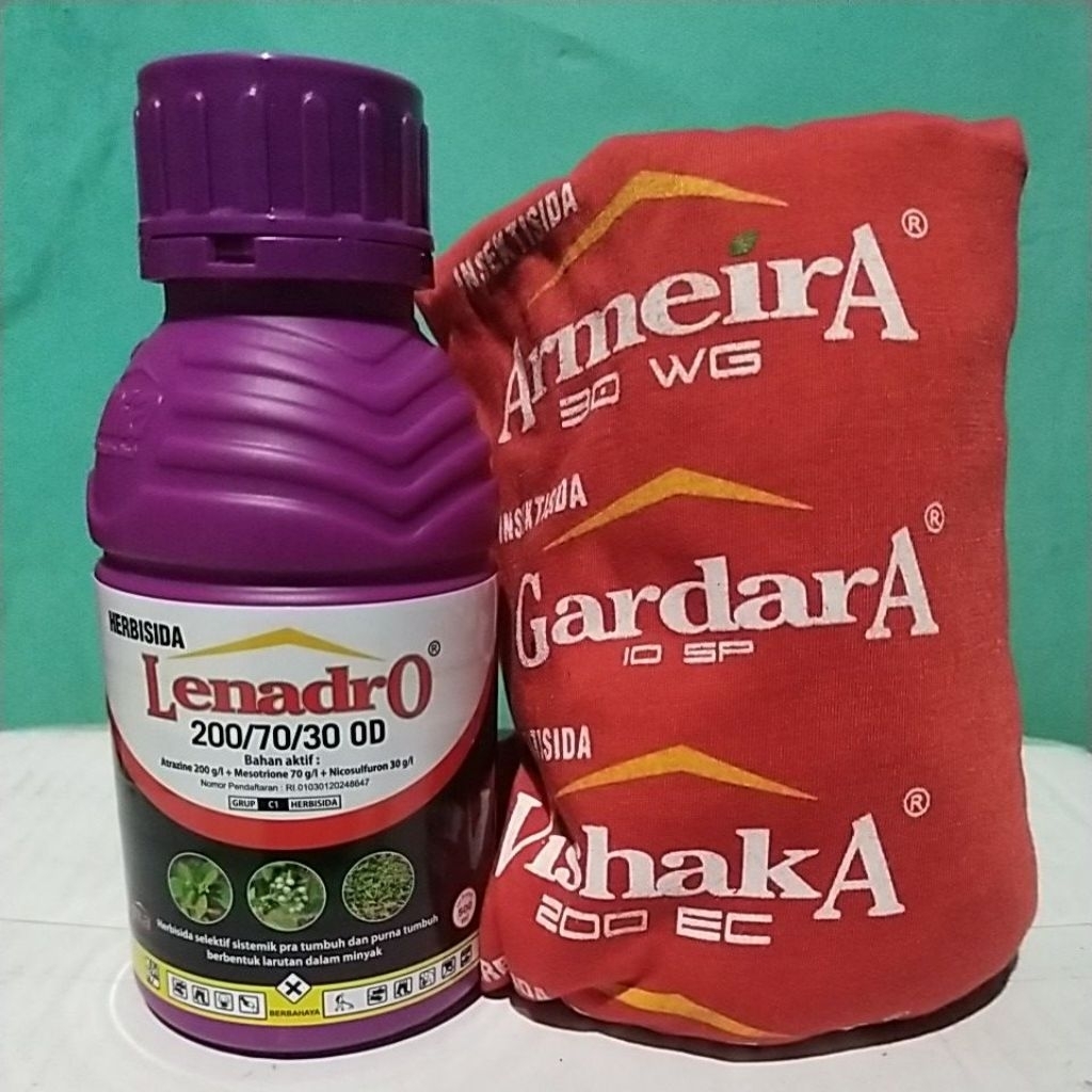 Lenadro 200/70/30 OD 500 ml Bonus Kaos. Obat rumput lulangan Tanaman jagung. Ampuh untuk jenis rumpu