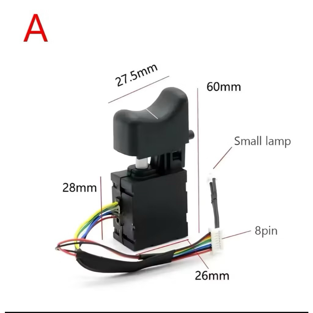 Saklar Impact Wrench Brushless 330-400nm JLD .APR . HUJIA .GTOOLS