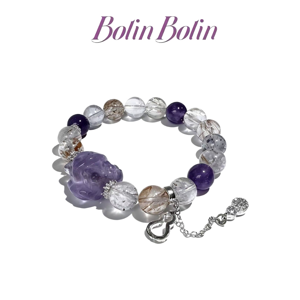 Bolin Bolin Gelang Kucing Mata Ungu