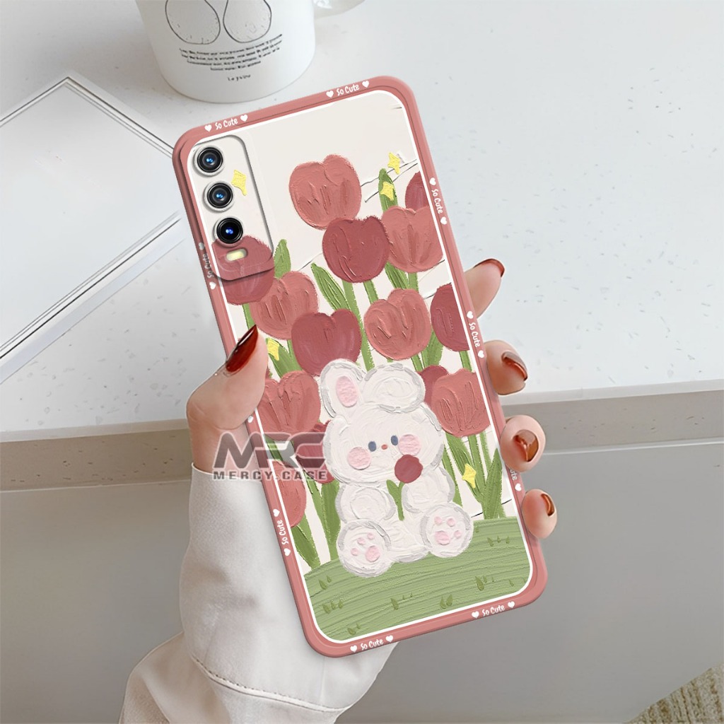 Mercycase Softcase HP Vivo Y12s Y20 Y20s Karakter Silikon Case Procamera Casehp Bumper Cover HP - 28