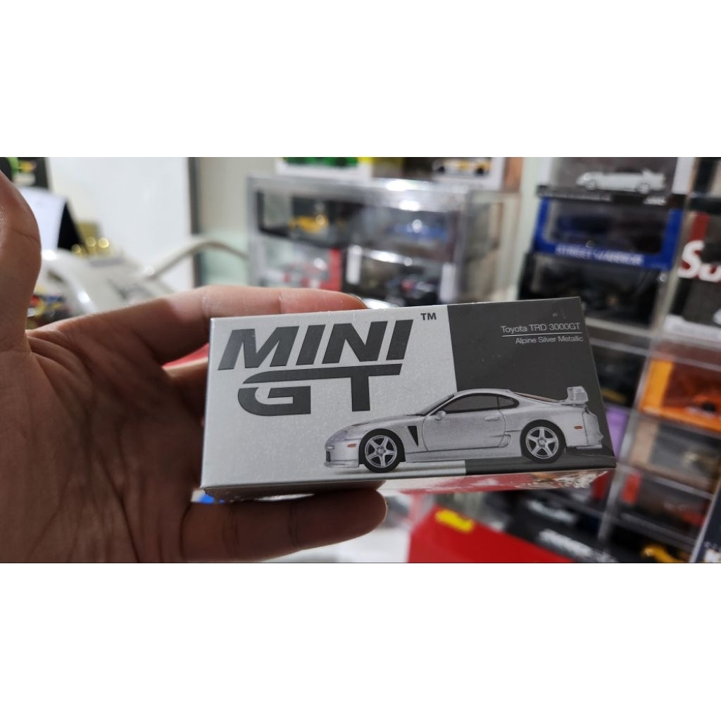 mini gt toyota TRD 3000GT alpine silver metalic