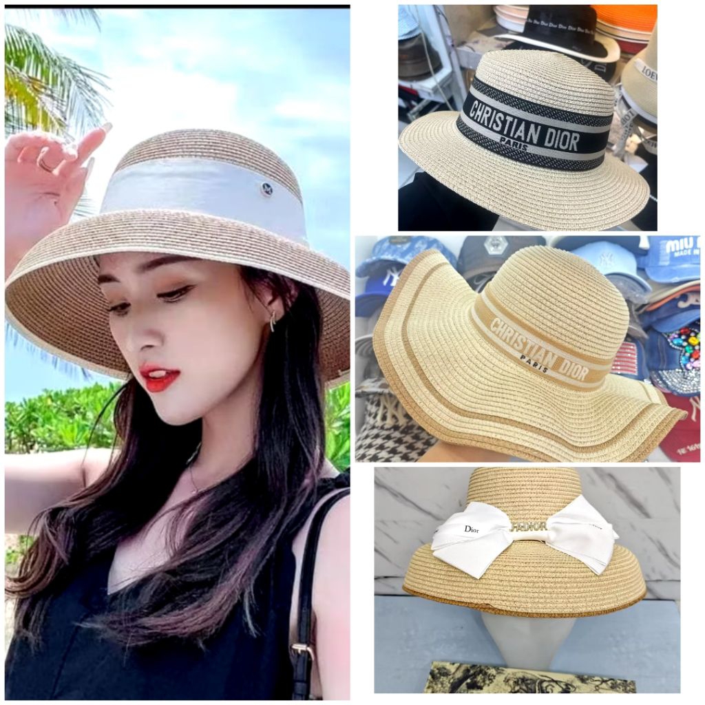 Topi Pantai Dior Summer Hat Import Quality