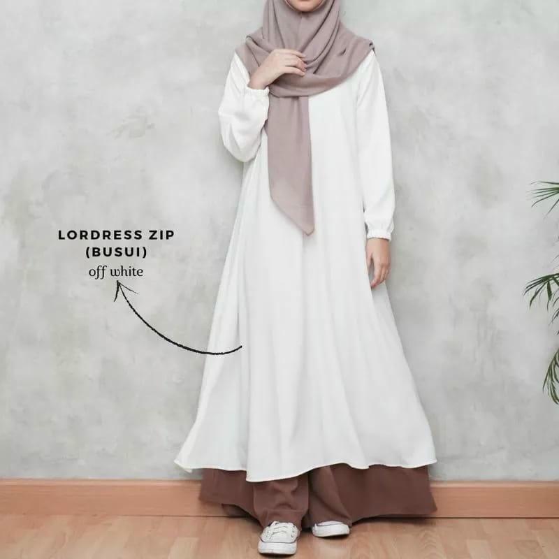 Gamis Lebaran Remaja Wanita Simple Elegan Kekinian Model Terbaru