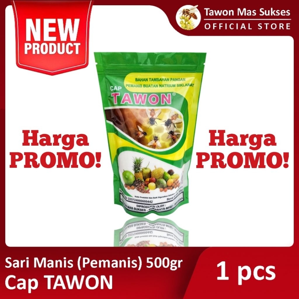 Sari Manis Cap TAWON 500gr (Pemanis Siklamat)
