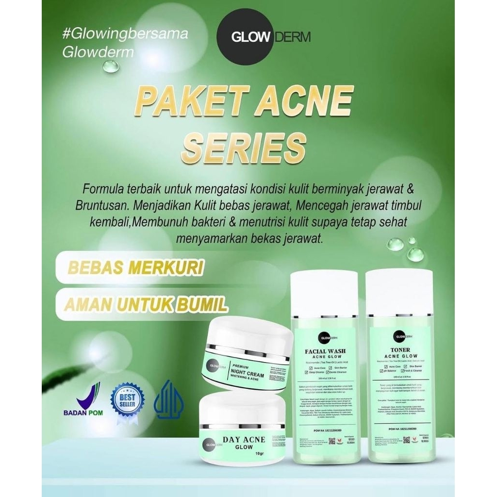 GLOWDERM HOUSE OF BEAUTY ( PAKET ACNE )