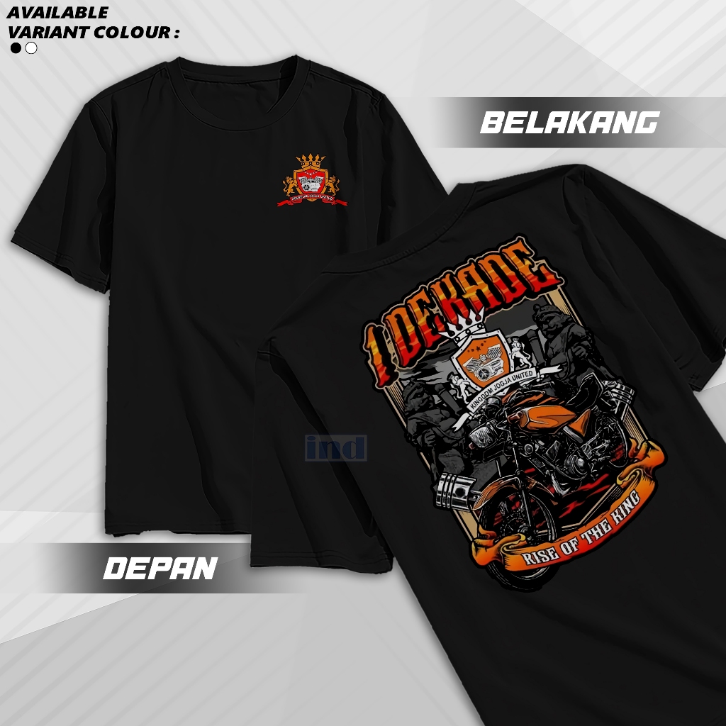 Kaos Rx King 1 Dekade  T-shirt Rx King Sunmori ( Sunday Morning Ride ) Kaos Komunitas Rx King Kaos