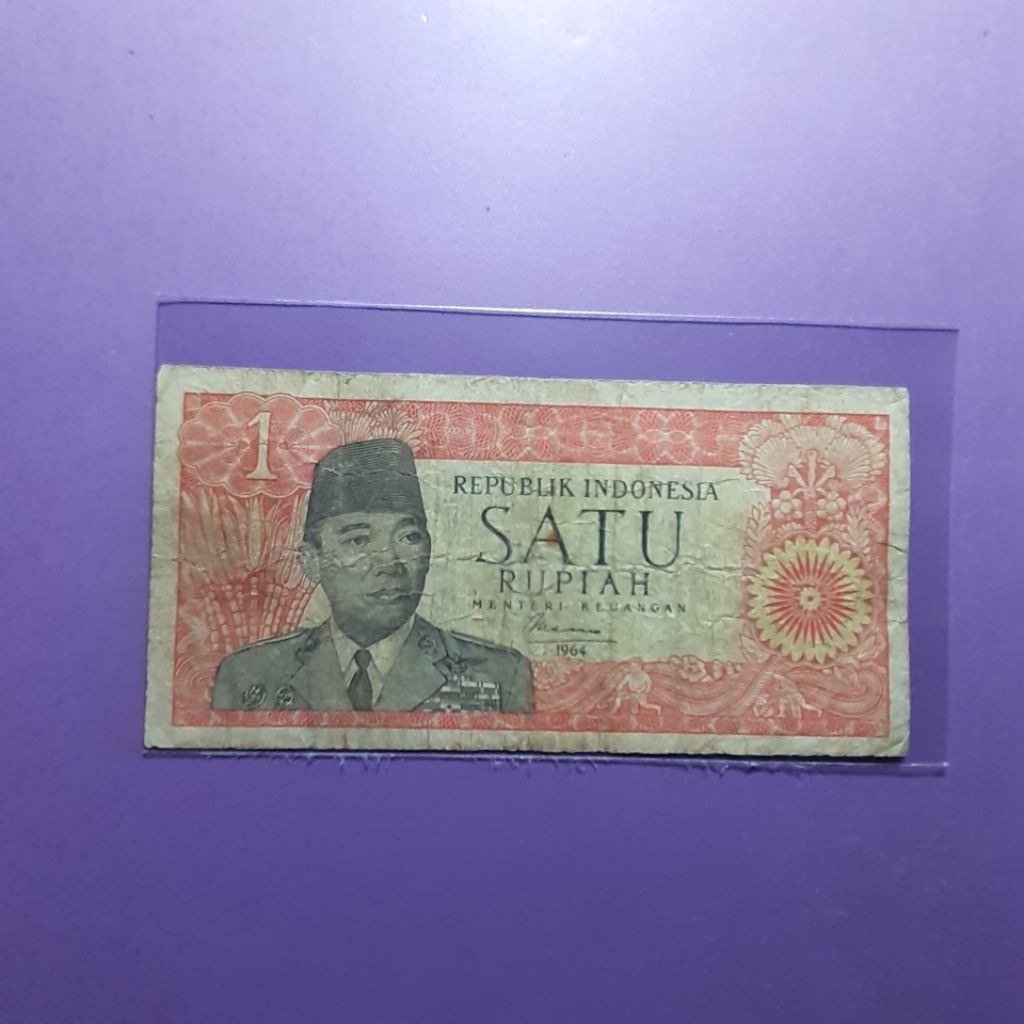 Uang 1 rupiah sukarno tahun 1964