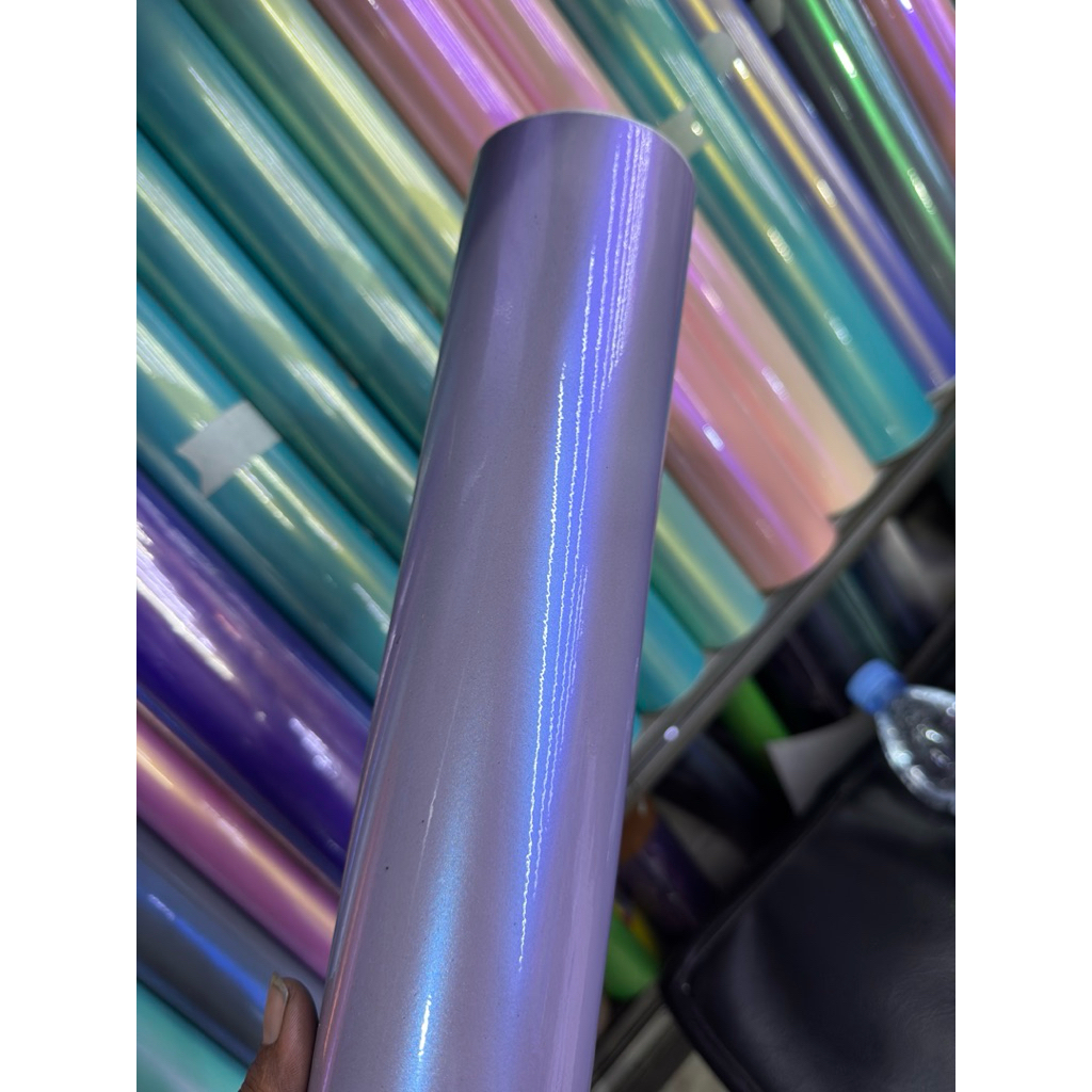 stiker skotlet motor silver lembayung biru ungu 1 roll