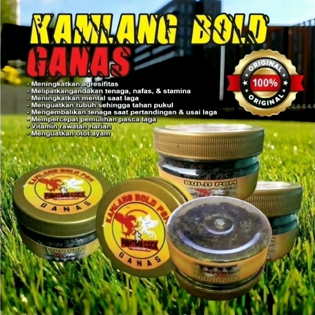 Kamlang gold ganas Kemasan baru 250g VITAMIN AYAM ADUAN GANAS VIP