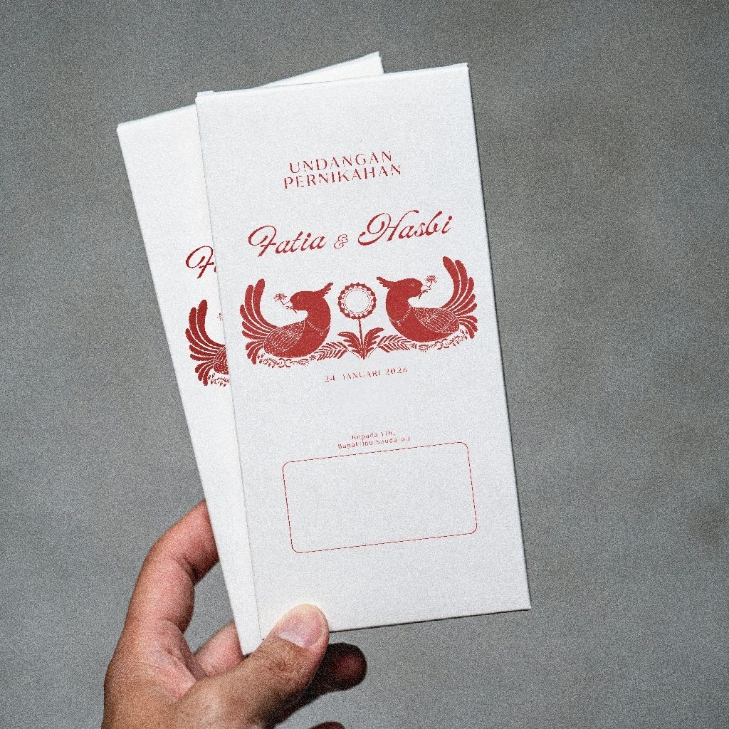 Undangan Pernikahan Clean Aesthetic Trifold