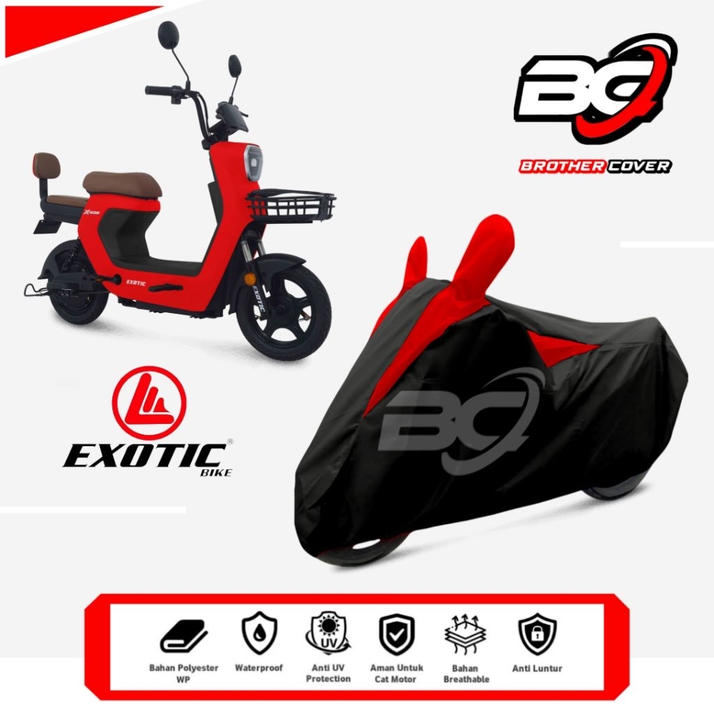 sarung motor sepeda listrik EXOTIC cover motor pelindung motor anti air mantel motor sepeda listrik 